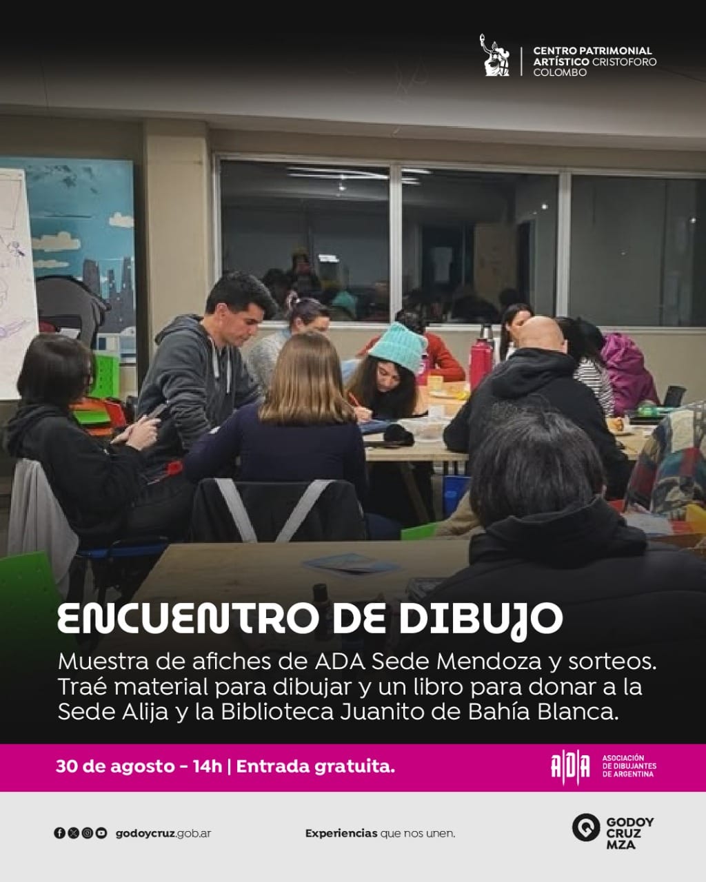El Cristóforo Colombo y el dibujo, una gran propuesta gratuita para este 30 de agosto