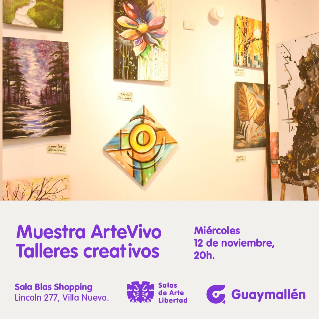 El taller ArteVivo presenta su muestra 2025 en la Sala Blas Shopping