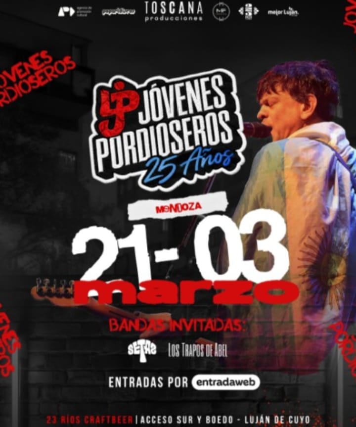 Jóvenes pordioseros celebran 25 años con el Rock y lo hacen en Mendoza