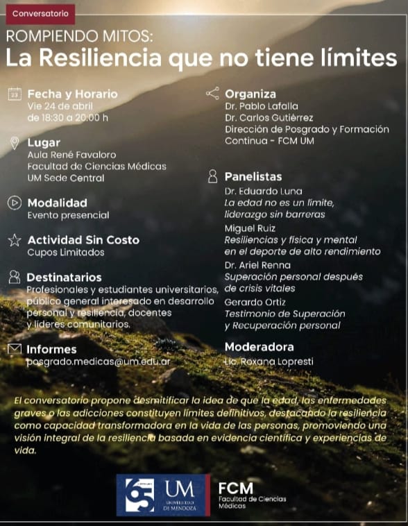Conversatorio: Rompiendo Mitos: La Resiliencia que no tiene límites
