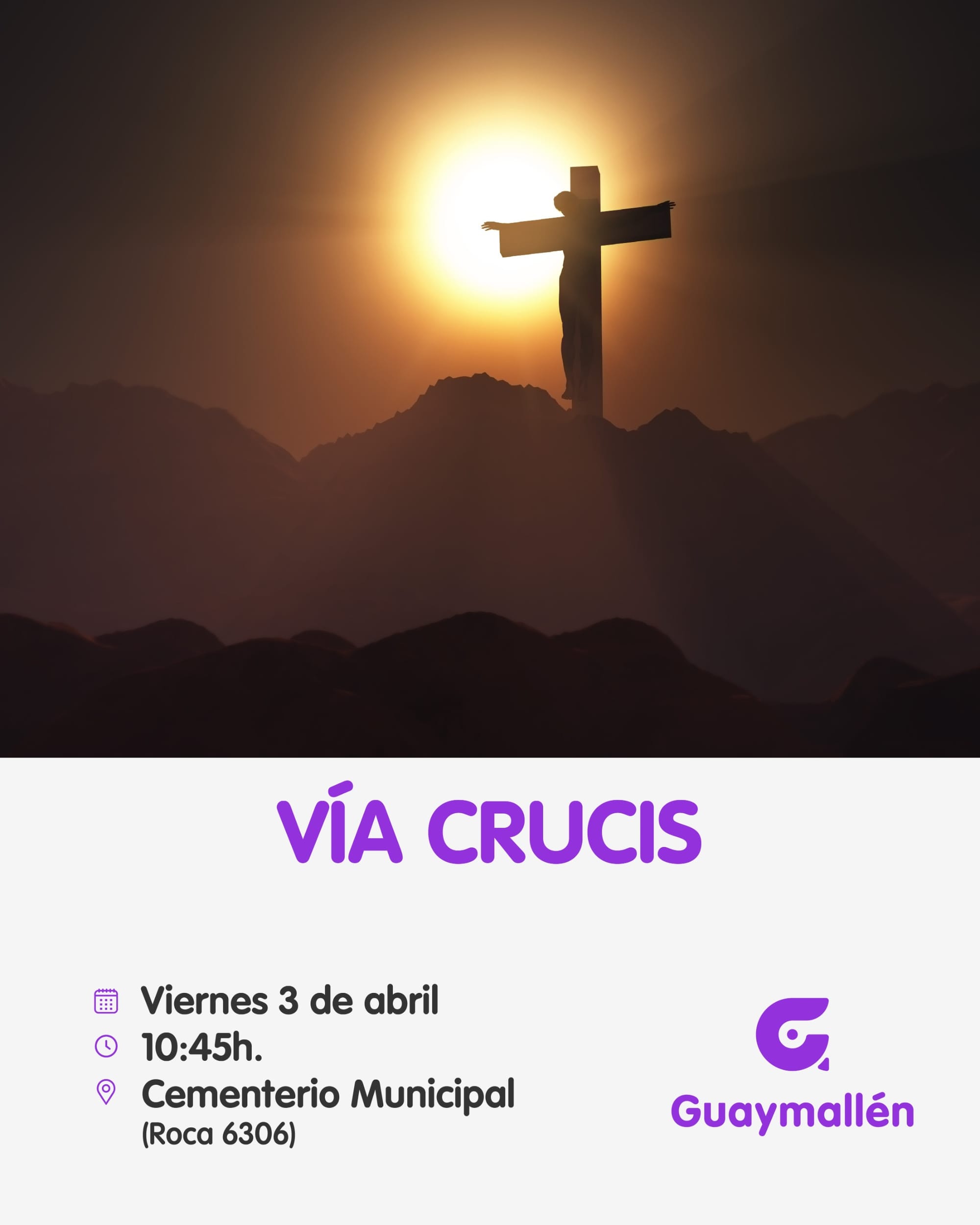 Guaymallén invita a la tradicional representación del Via Crucis