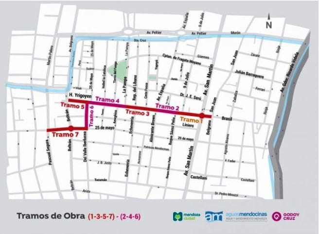 Comienzan las obras de Aysam en calle Yrigoyen: habrá cambios en el tránsito y desvíos del transporte público