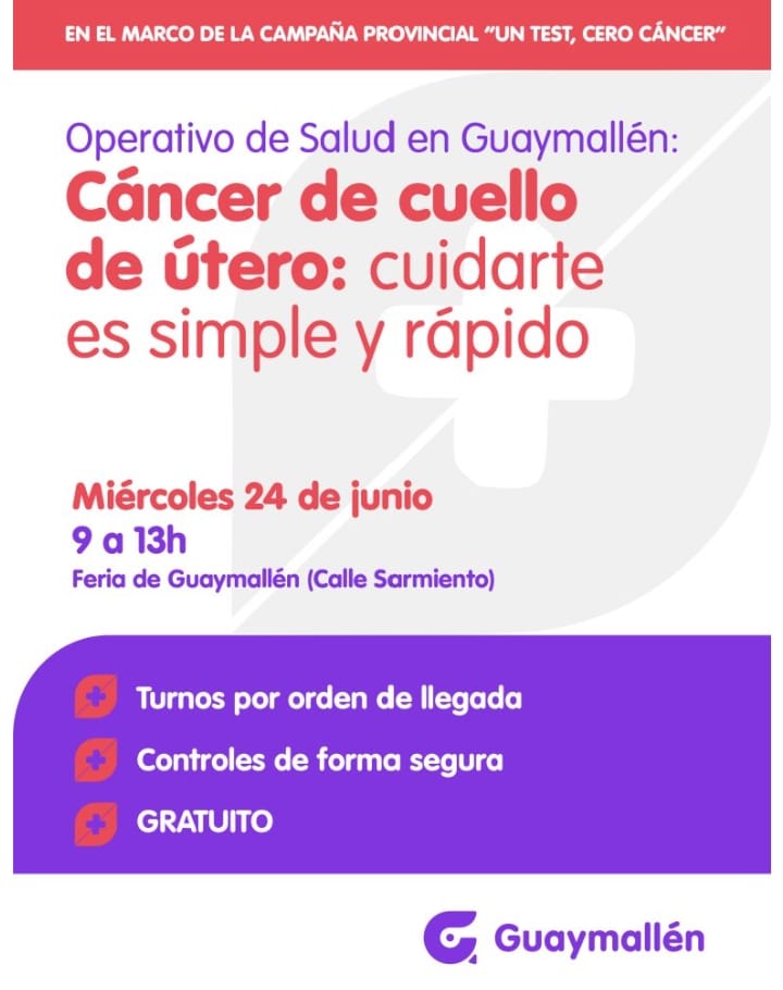 Operativo de salud en el Mercado Cooperativo de Guaymallén para prevenir el Cáncer de cuello de útero