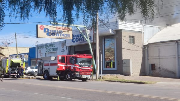 Incendio en Maipú hoy al medio día.