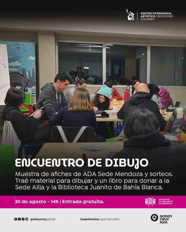 El Cristóforo Colombo y el dibujo, una gran propuesta gratuita para este 30 de agosto