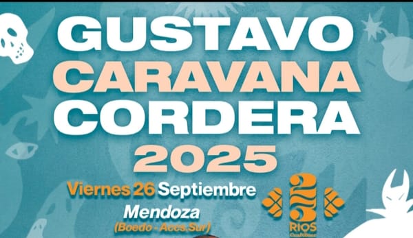 Gustavo Cordera en Mendoza con su Caravana Tour 2025