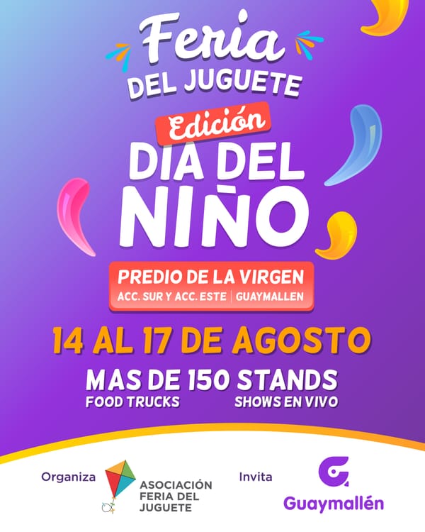 La Feria del Juguete celebra el Día del Niño con más de 150 stands en Guaymallén
