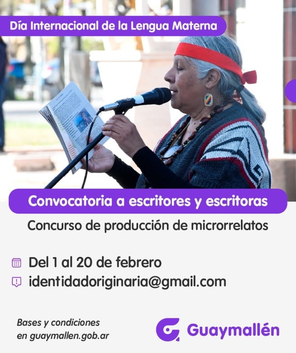 Guaymallén convoca a escritores por el Día Internacional de la Lengua Materna