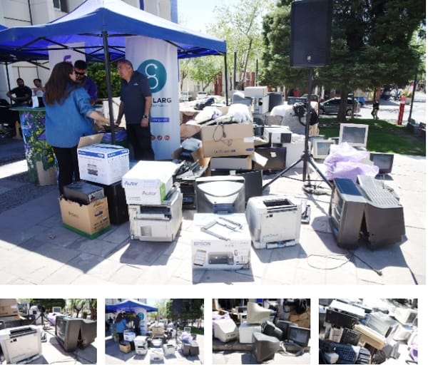 Nueva jornada de recolección de residuos electrónicos en la Plaza del Encuentro